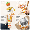 Cute Fruit Lid Insulated Water Bottle 400ml with Straw & Beaded Strap for Kids