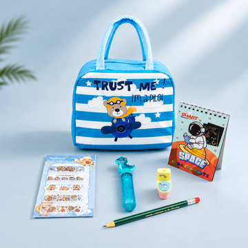 Activity & Cute Animal Lunch Bag Kids Return Gift Hamper