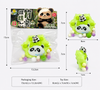 Adorable Cartoon Panda Slime Squishy Toy with Pom-Poms