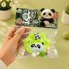 Adorable Cartoon Panda Slime Squishy Toy with Pom-Poms