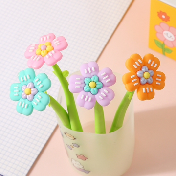 Adorable Floral Shake Gel Pen | 0.5mm Smooth Writing