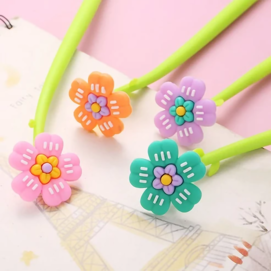 Adorable Floral Shake Gel Pen | 0.5mm Smooth Writing