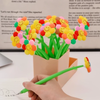 Adorable Smiley Sunflower Bobble Pen / Shake Gel Ink Pen