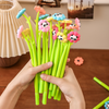 Adorable Silicone Panda Flower Shake Gel Pen
