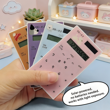 Aesthetic Animal Mini Calculator with Large Display & Sensitive Buttons