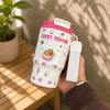 Aesthetic Animal Travel Coffee Cup with Strap 500ml | Portable and Best For Travel