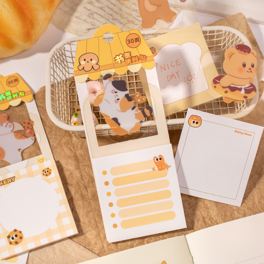 Aesthetic Bakery Theme Sticky Notes