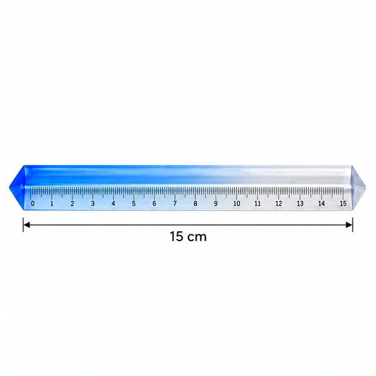 Aesthetic Gradient Color Triangle Ruler | 15cm