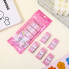 Aesthetic Kawaii Erasers Set | 5 Pcs Flexible Bendable Rubber