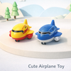 Mini Cartoon Push and Run Airplane Toy