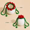 Handmade Crochet Rose Bouquet Pouch | Elegant Floral Accessory for Return Gifts