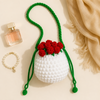 Handmade Crochet Rose Bouquet Pouch | Elegant Floral Accessory for Return Gifts