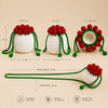 Handmade Crochet Rose Bouquet Pouch | Elegant Floral Accessory for Return Gifts