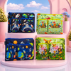 Multipurpose Cartoon Zipper File Bag for Kids