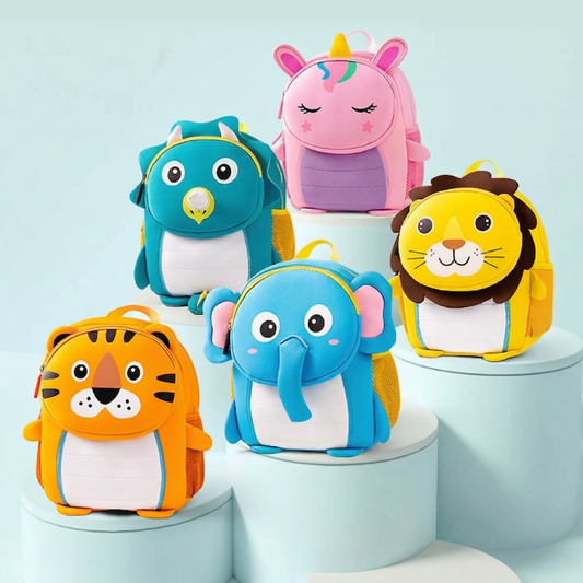 Cute 3D Zoo Animal Kids School Bag | Toddler Bag