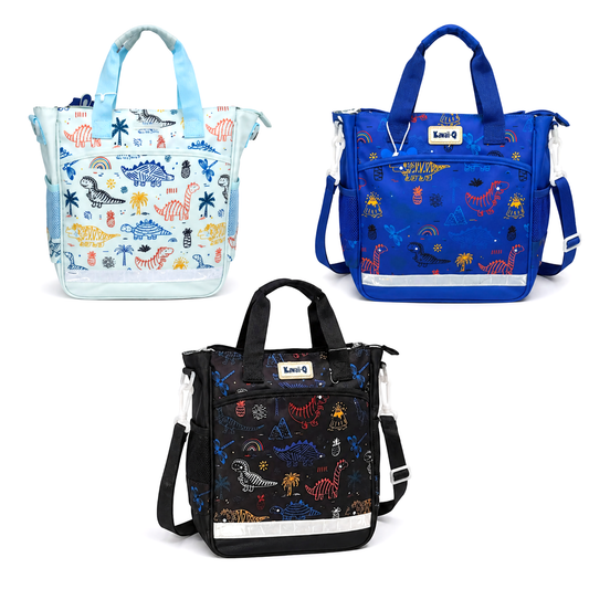Multi-Purpose Neon Dinosaur 2-in-1 Shoulder & Handbag