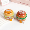 Cute Burger Shaped Metal Piggy Bank