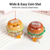 Cute Burger Shaped Metal Piggy Bank