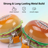 Cute Burger Shaped Metal Piggy Bank