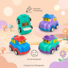 2-in-1 Pull-Back Toy Car & Double Hole Pencil Sharpener