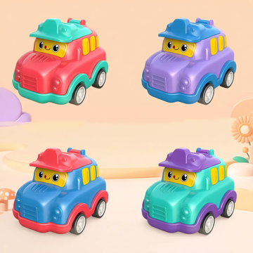2-in-1 Pull-Back Toy Car & Double Hole Pencil Sharpener