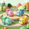 Cartoon Pull-String Engine Train Toy Car