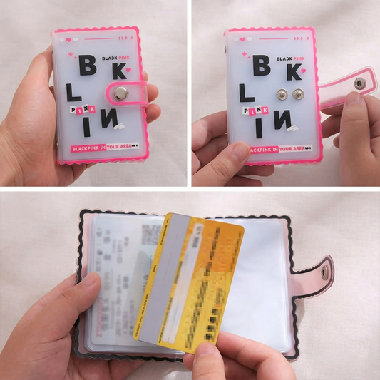 Blackpink 20-Slot PVC Card Holder | Mini Wallet