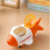 Cartoon Airplane 2-in-1 Pencil Sharpener and Eraser | Fun Rolling Toy Stationery