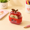 Cartoon Apple Dual-Hole Pencil Sharpener