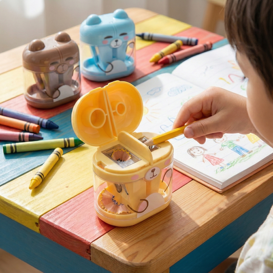 Cartoon Bear Dual Pencil Sharpener