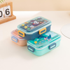 Cartoon Theme Kids Lunch Box with Spoon 530ml | Cute Bento Box & Birthday Return Gift