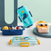 Cartoon Theme Kids Lunch Box with Spoon 530ml | Cute Bento Box & Birthday Return Gift