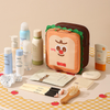 Cartoon Sandwich Cosmetic Pouch with Mesh Pocket