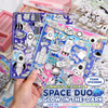 Luminous 3D Glow in the Dark Spaceship Sticker