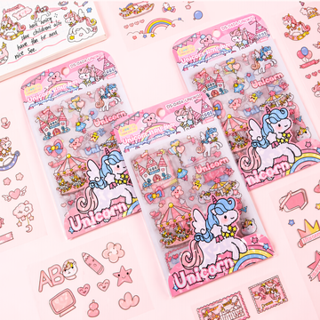 Unicorn Kingdom" Decorative Stickers | Aesthetic DIY Journal & Phone Decor