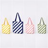 Striped Cotton Canvas Tote Bag Handbag | Tote Bag
