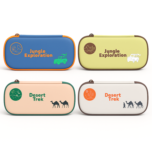 3D EVA Desert Trek & Jungle Exploration Pencil Pouch