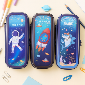 Dazzling Liquid Glitter Space Pencil Case