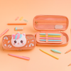 3D Unicorn & Liquid Glitter Hardtop Pencil Case