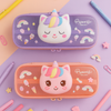 3D Unicorn & Liquid Glitter Hardtop Pencil Case