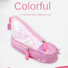 Sparkle Shoe PVC Pencil Pouch – Stylish & Spacious Organizer