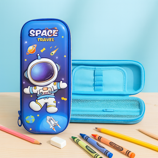 Multicolor Space Printed EVA Pencil Case
