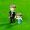 Heartwarming Father & Son Bond Miniature Figurine
