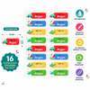 Personalized Kids Name Stickers | Waterproof UV DTF Labels | 16 Stickers
