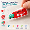 Personalized Kids Name Stickers | Waterproof UV DTF Labels | 16 Stickers