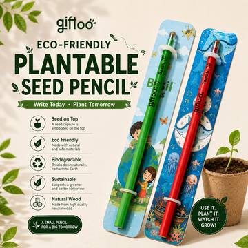 Giftoo Eco-Friendly Plantable Seed Pencils | Write Today, Plant Tomorrow