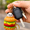 Cute Burger Pop-Up Cartoon Keychain