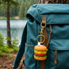 Cute Burger Pop-Up Cartoon Keychain