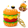 Cute Burger Pop-Up Cartoon Keychain
