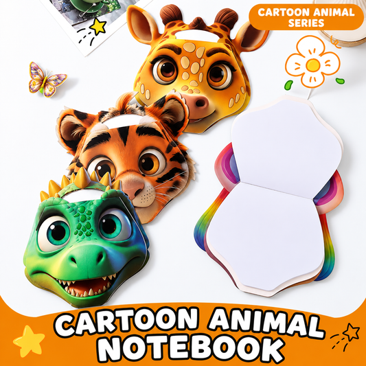 3D Cartoon Animal Face Drawing Book